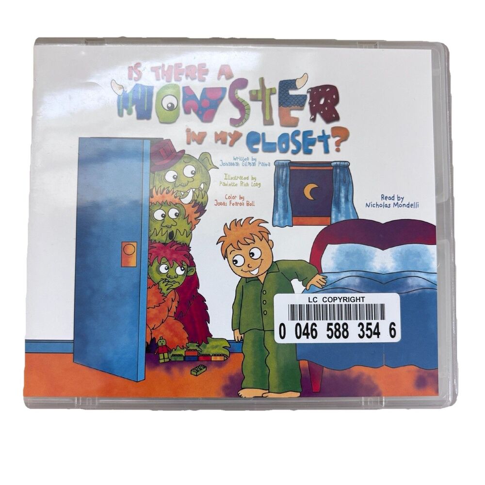 Is There a Monster in My Closet? Audiobook CD Johannah Gilman Paiva Rare
